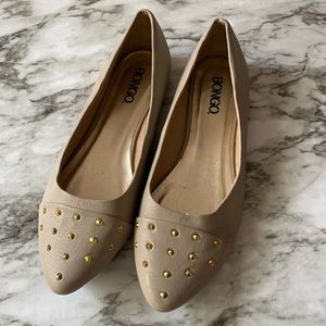Studded Toe Flats